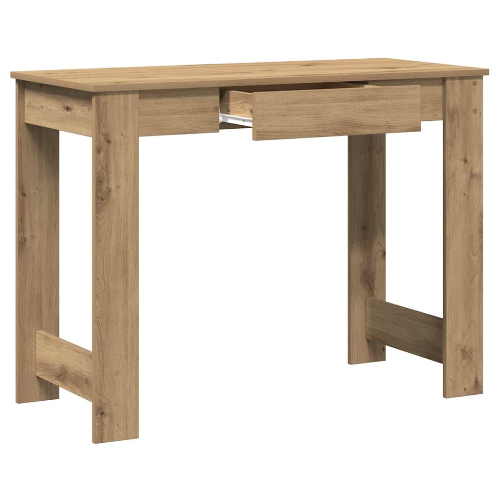 Skrivebord artisan eik 100x45x75 cm konstruert tre vidaXL