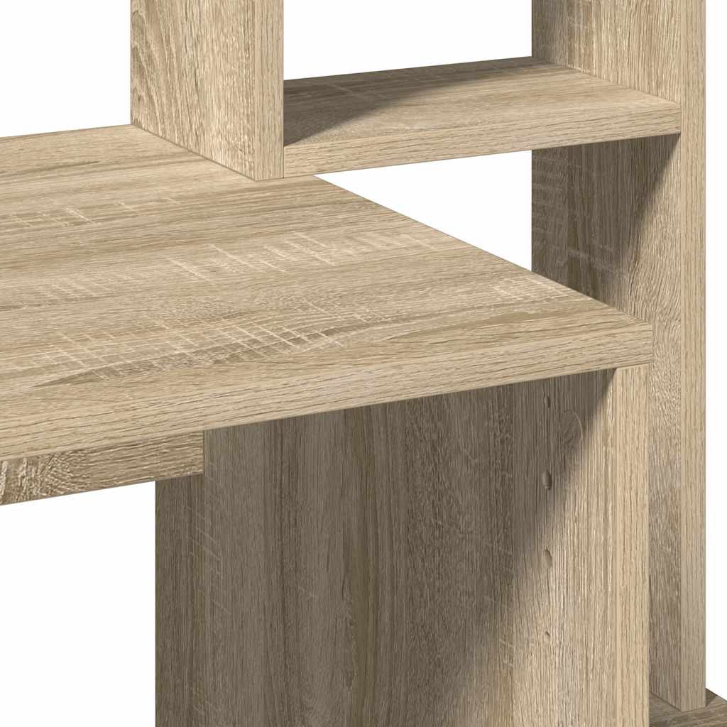 Skrivebord med hyller sonoma eik 100x45x140 cm konstruert tre