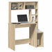 Skrivebord med hyller sonoma eik 100x45x140 cm konstruert tre