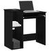 Skrivebord med hyller svart 84x40x78 cm konstruert tre