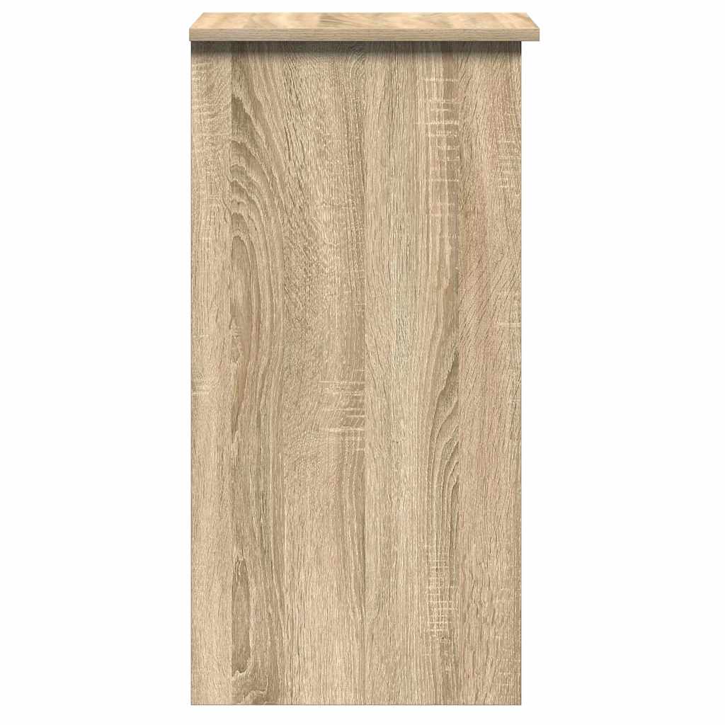 Skrivebord med hyller sonoma eik 84x40x78 cm konstruert tre