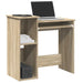 Skrivebord med hyller sonoma eik 84x40x78 cm konstruert tre