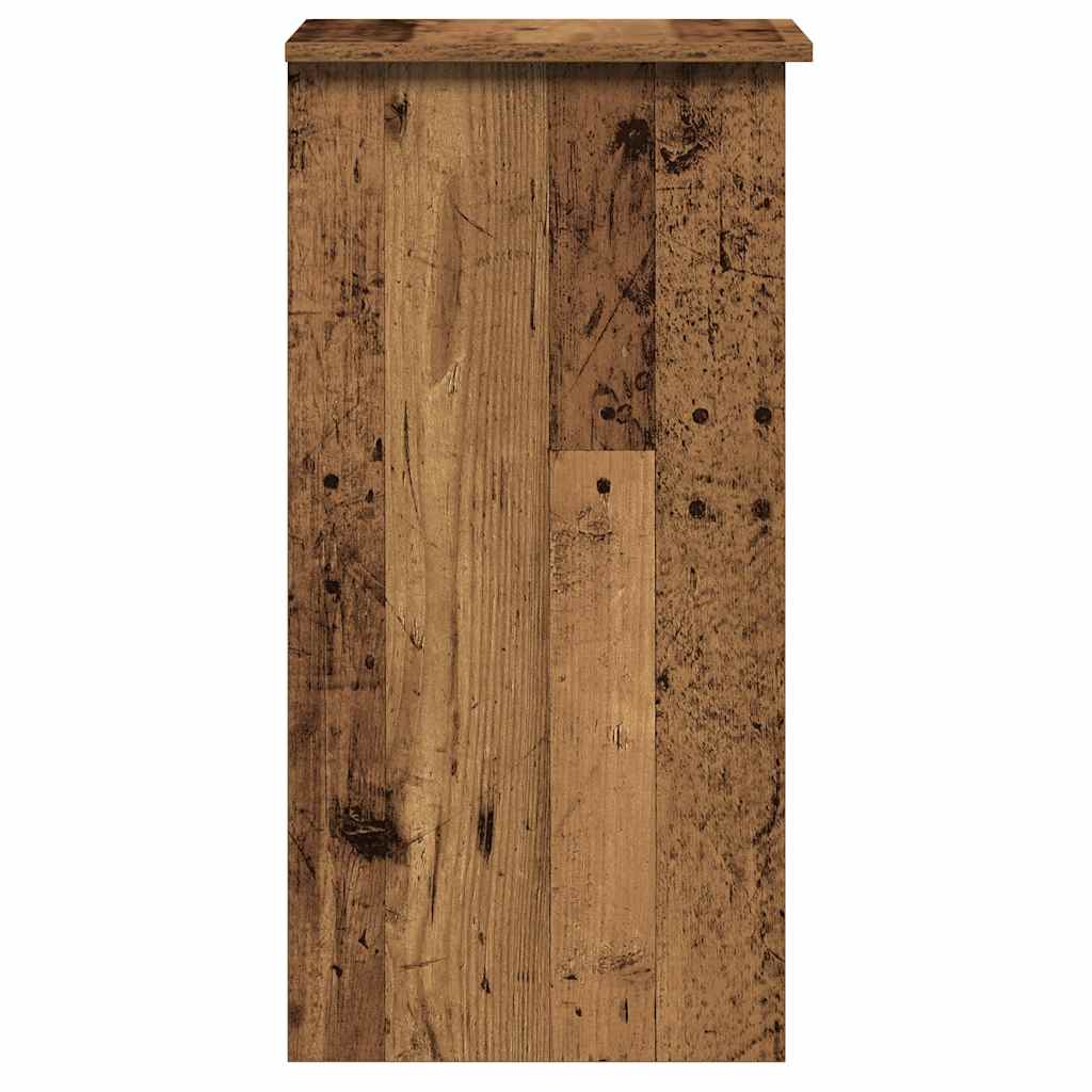 Skrivebord med hyller gammelt tre 84x40x78 cm konstruert tre