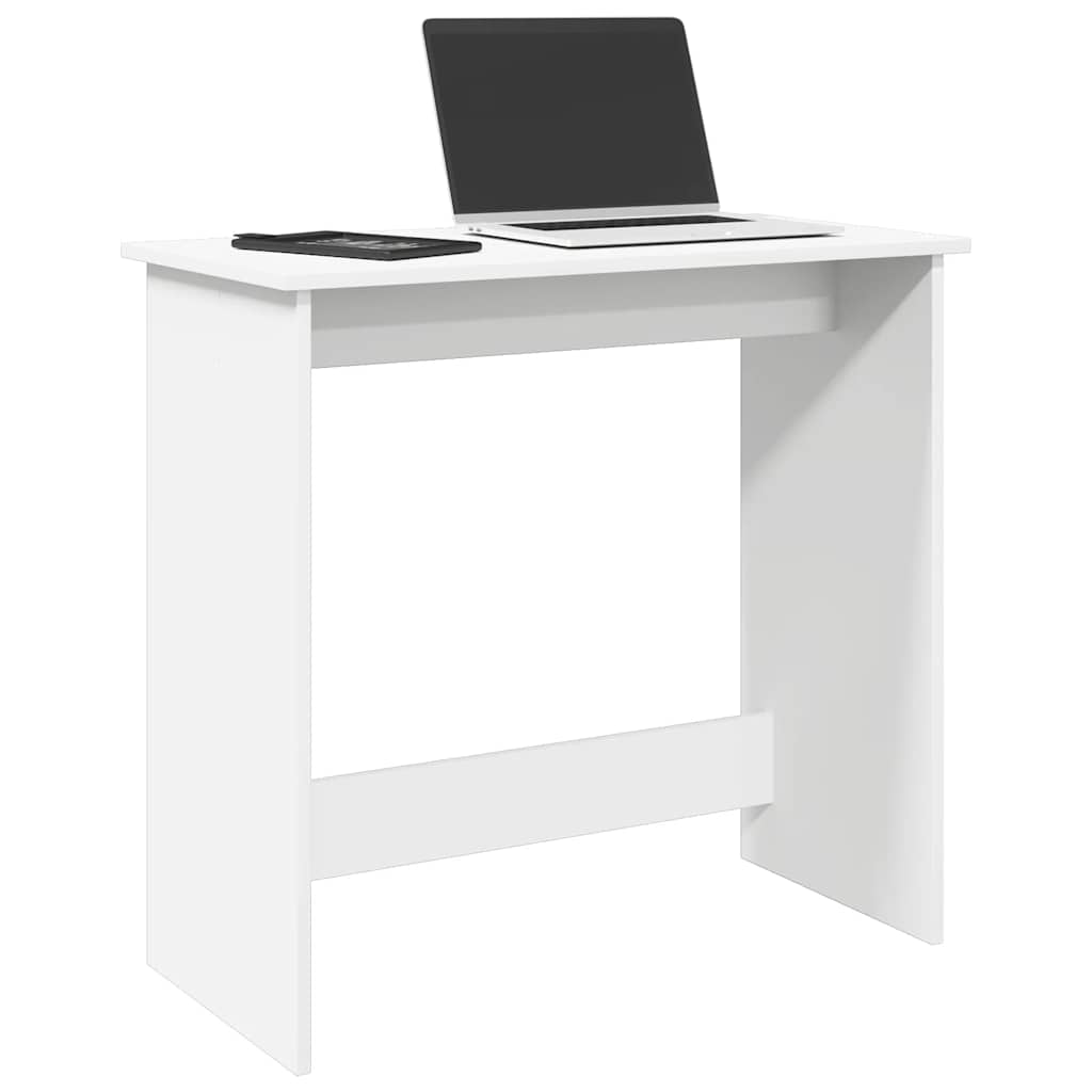 Skrivebord hvit 80x40x75 cm sponplate