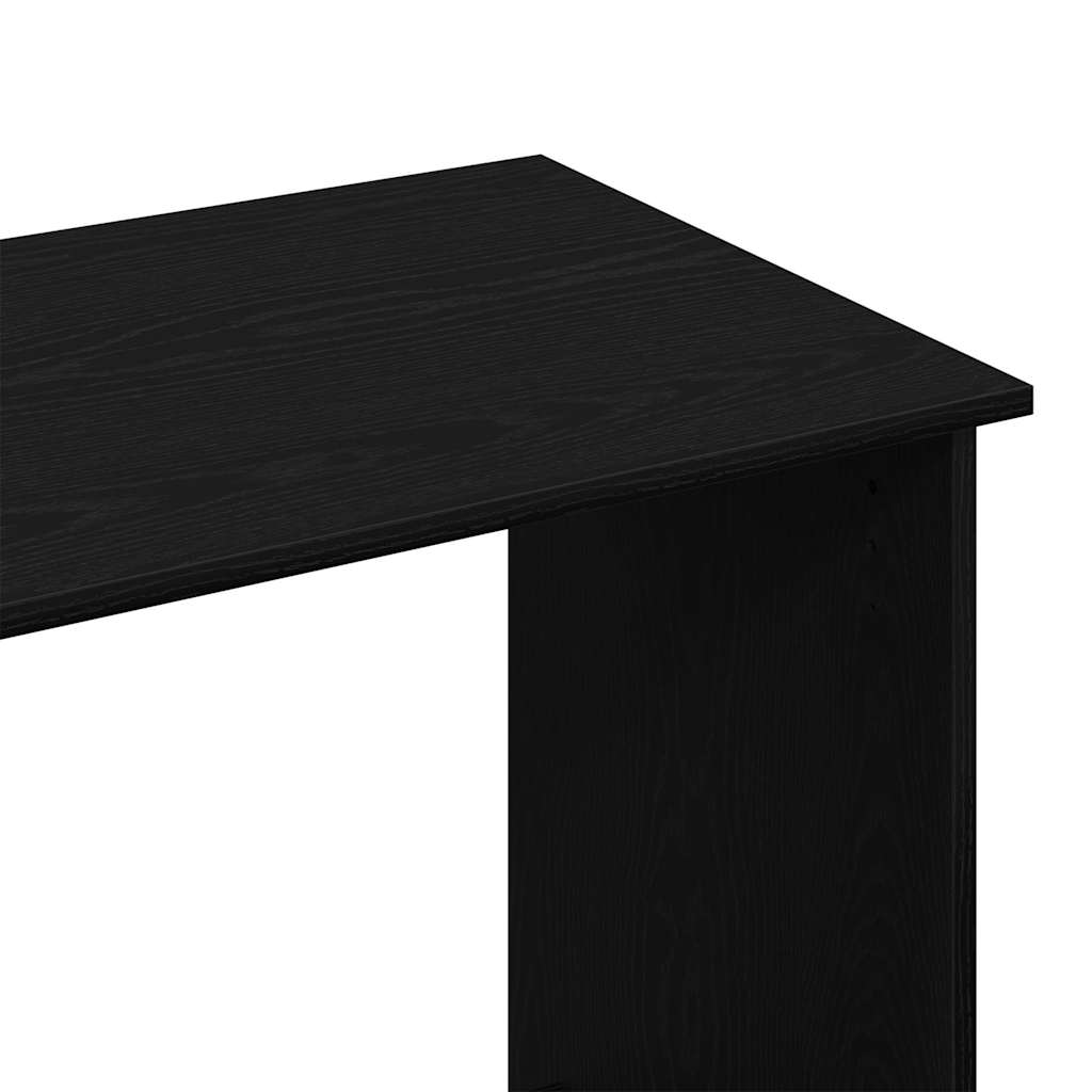 Skrivebord svart 80x40x75 cm sponplate