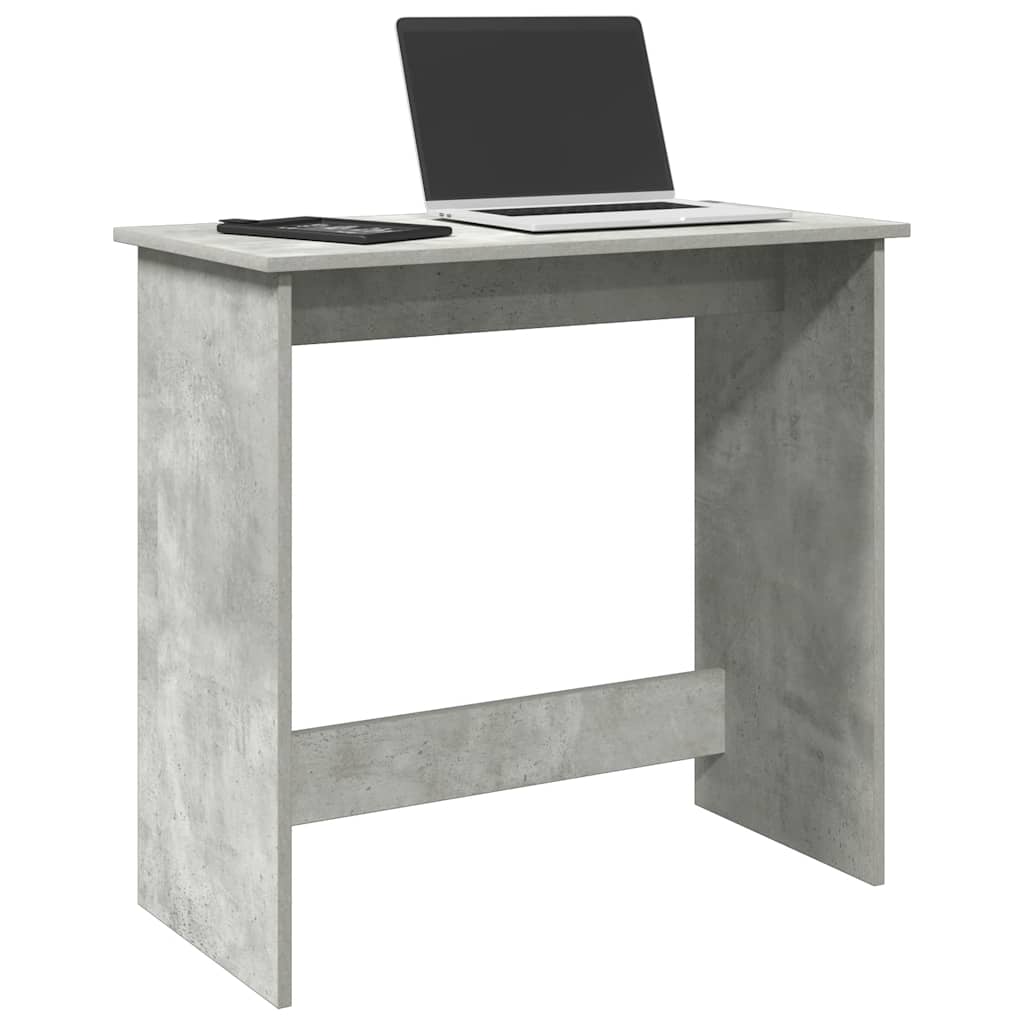 Skrivebord betonggrå 80x40x75 cm sponplate