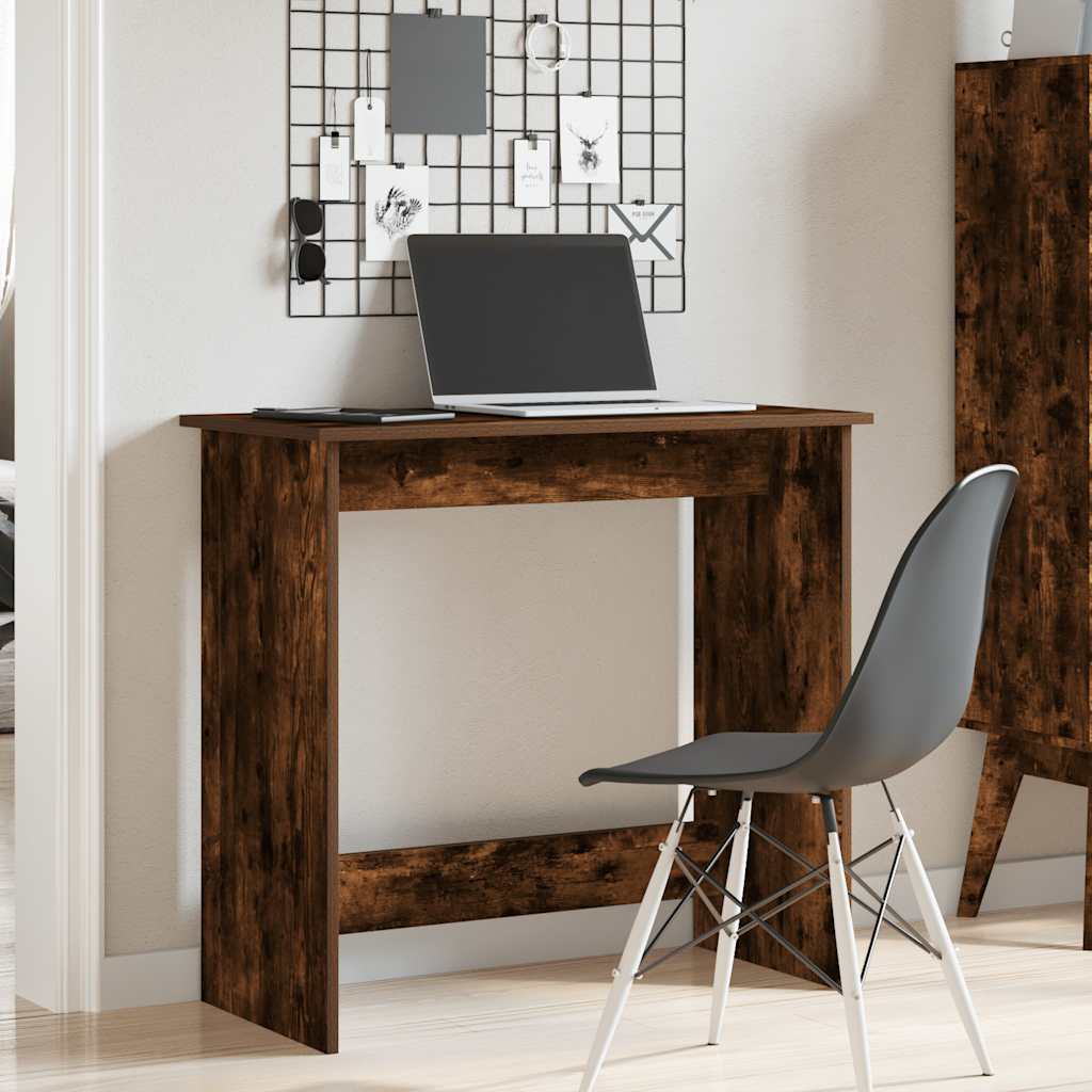 Skrivebord røkt eik 80x40x75 cm konstruert tre