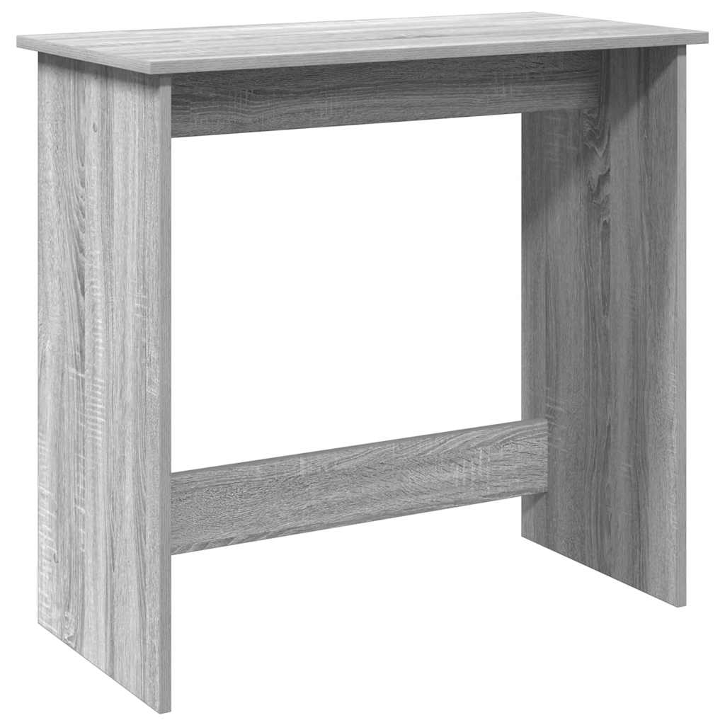 Skrivebord grå sonoma 80x40x75 cm konstruert tre