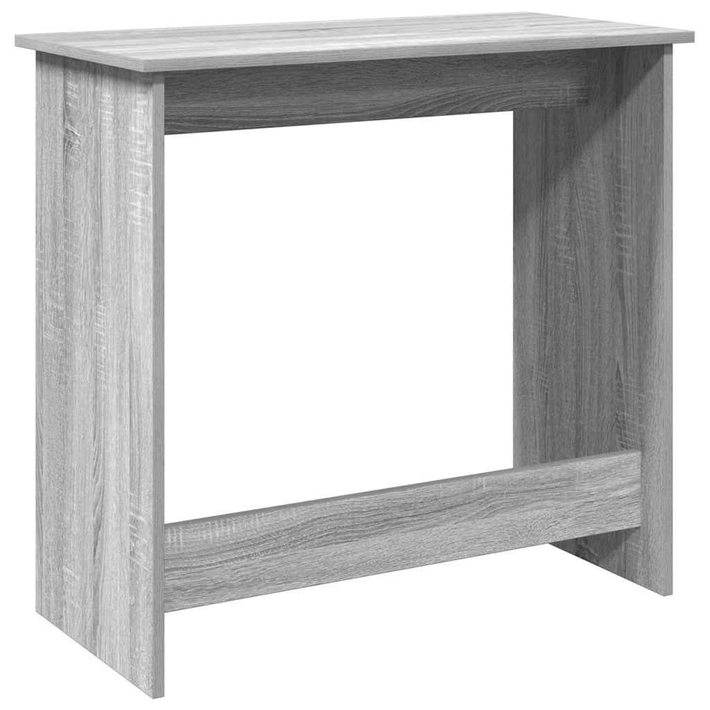 Skrivebord grå sonoma 80x40x75 cm konstruert tre