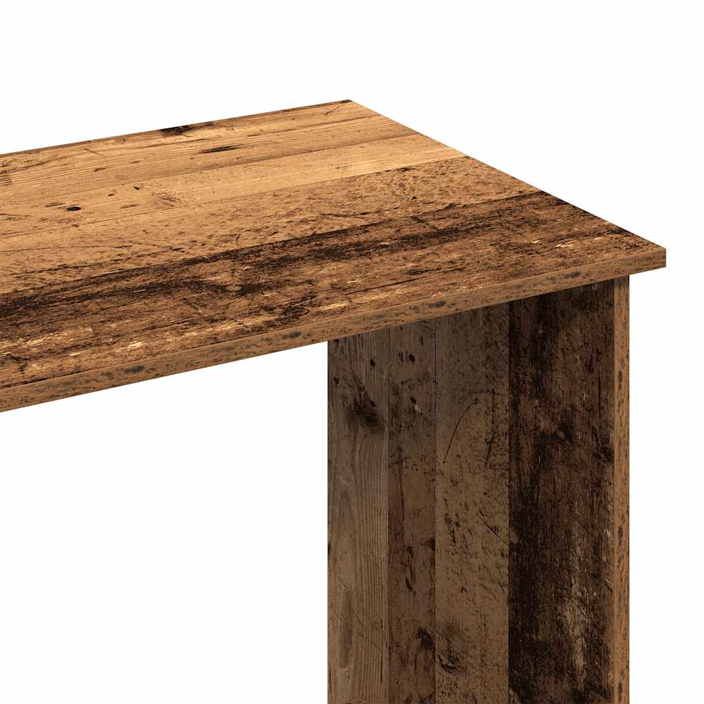 Skrivebord gammelt tre 80x40x75 cm konstruert tre