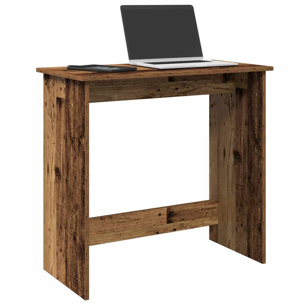 Skrivebord gammelt tre 80x40x75 cm konstruert tre