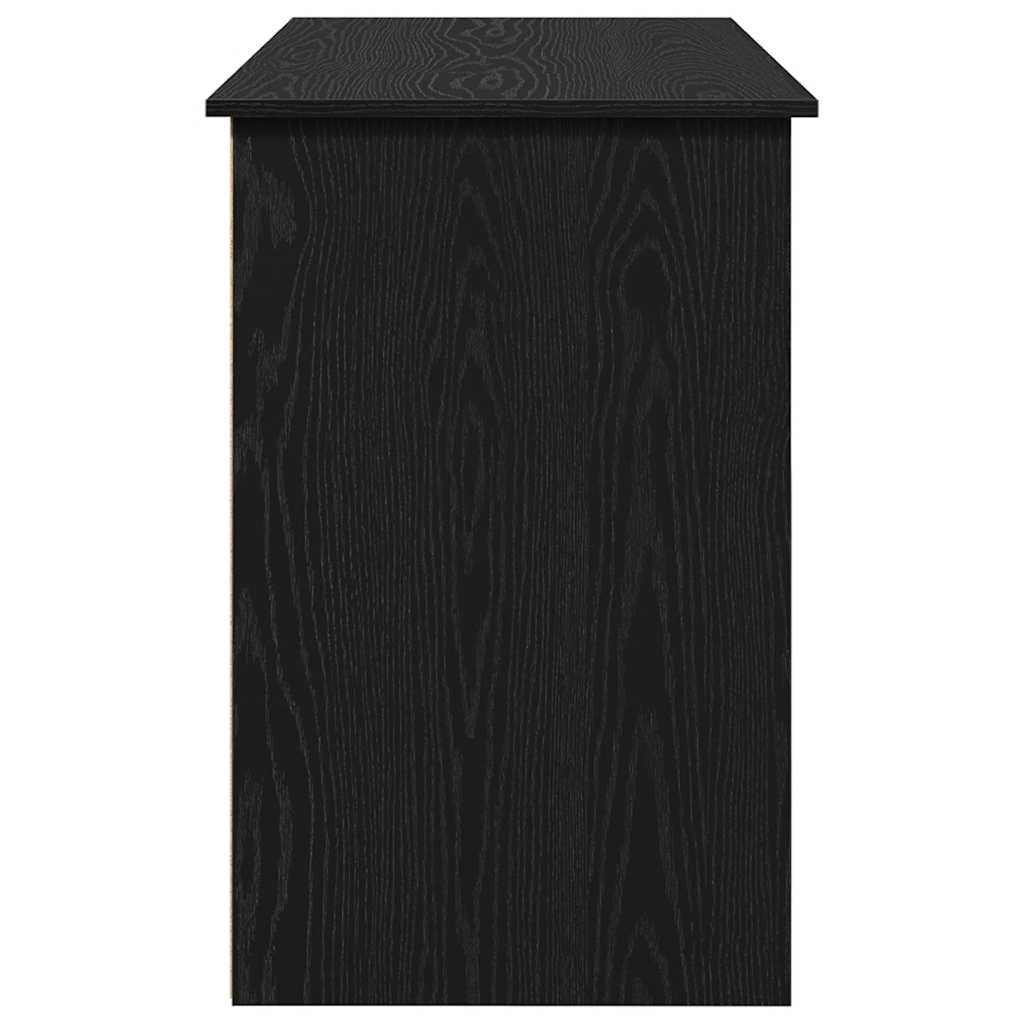 Skrivebord svart 102x50x75 cm konstruert tre