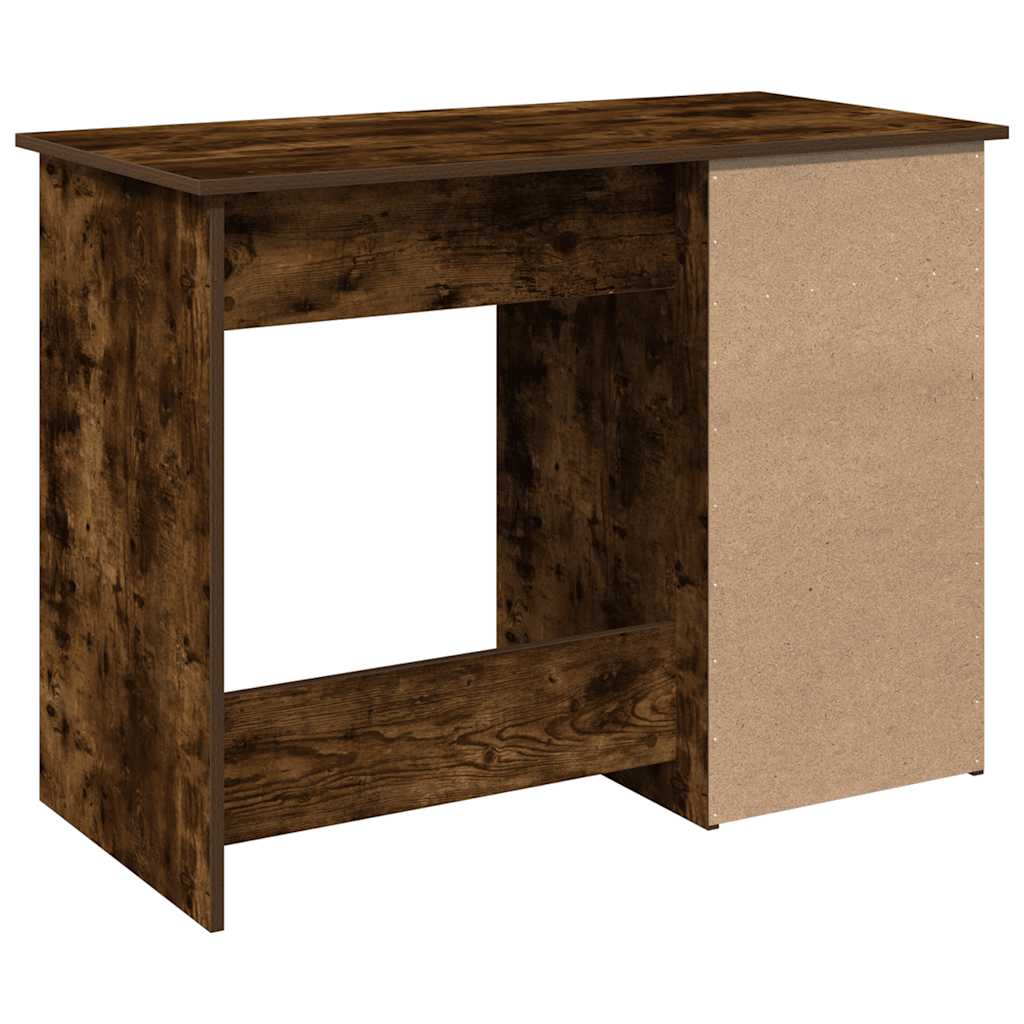 Skrivebord røkt eik 102x50x75 cm konstruert tre