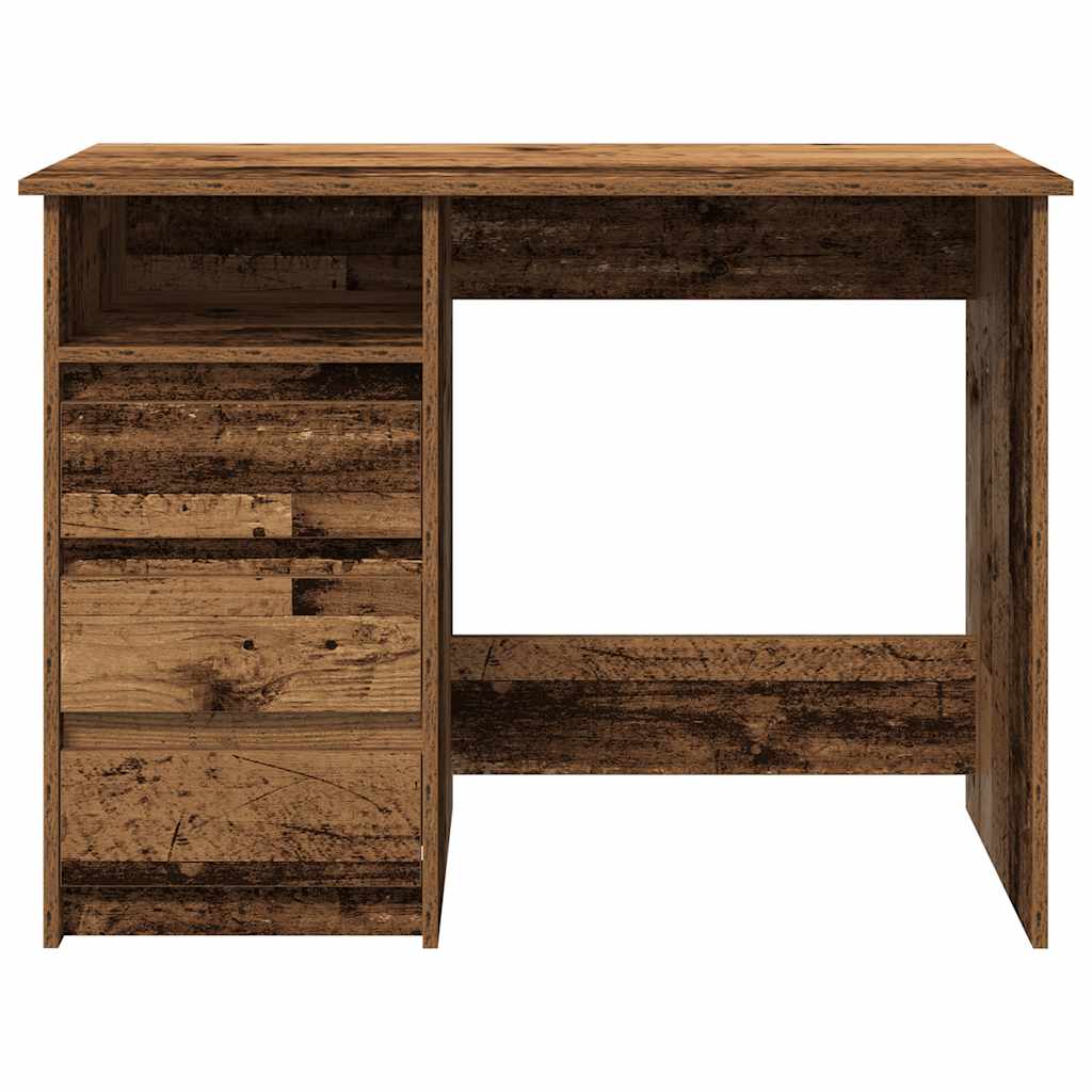 Skrivebord gammelt tre 102x50x75 cm konstruert tre
