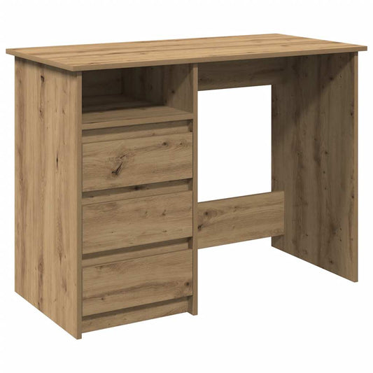 Skrivebord artisan eik 102x50x75 cm konstruert tre