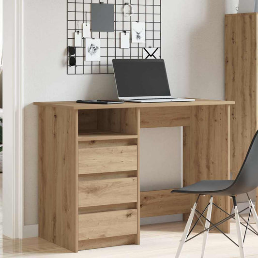 Skrivebord artisan eik 102x50x75 cm konstruert tre
