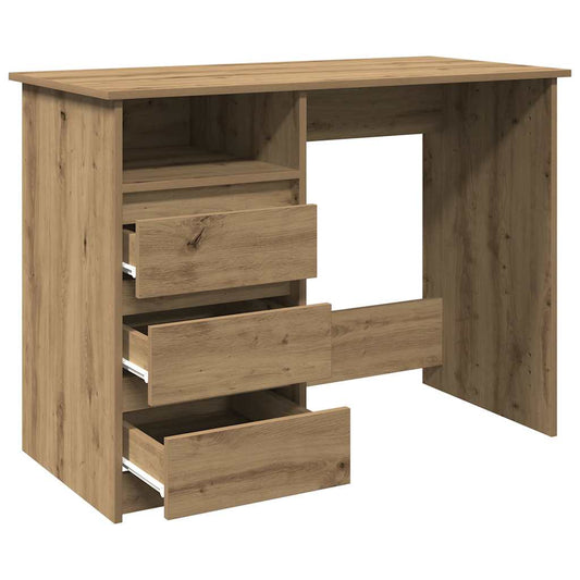 Skrivebord artisan eik 102x50x75 cm konstruert tre