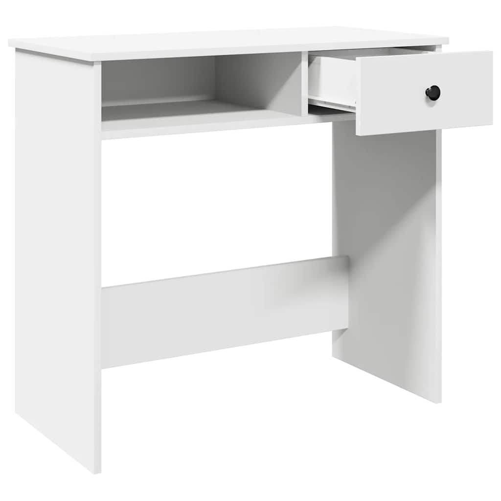 Skrivebord hvit 80x40x75 cm sponplate