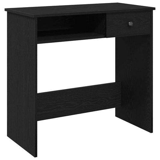 Skrivebord svart 80x40x75 cm sponplate