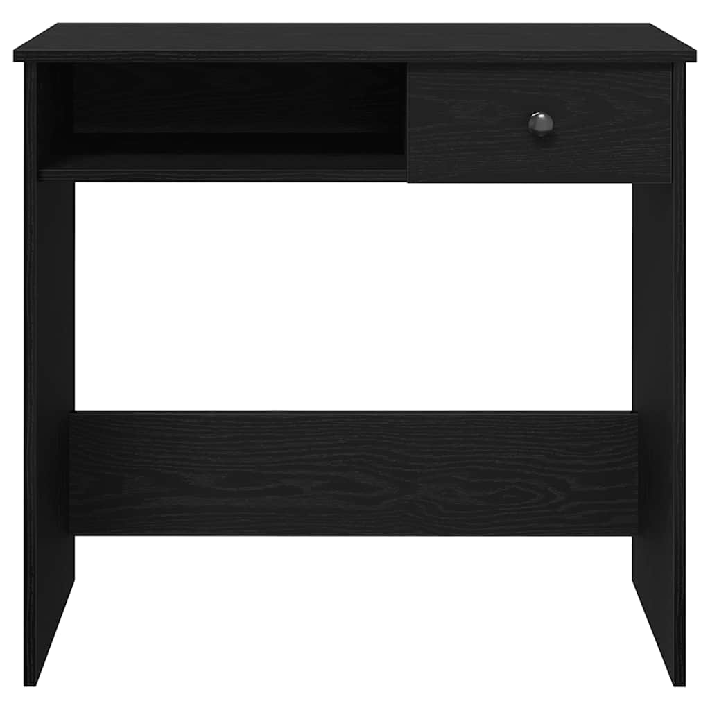 Skrivebord svart 80x40x75 cm sponplate