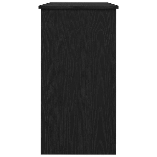 Skrivebord svart 80x40x75 cm sponplate