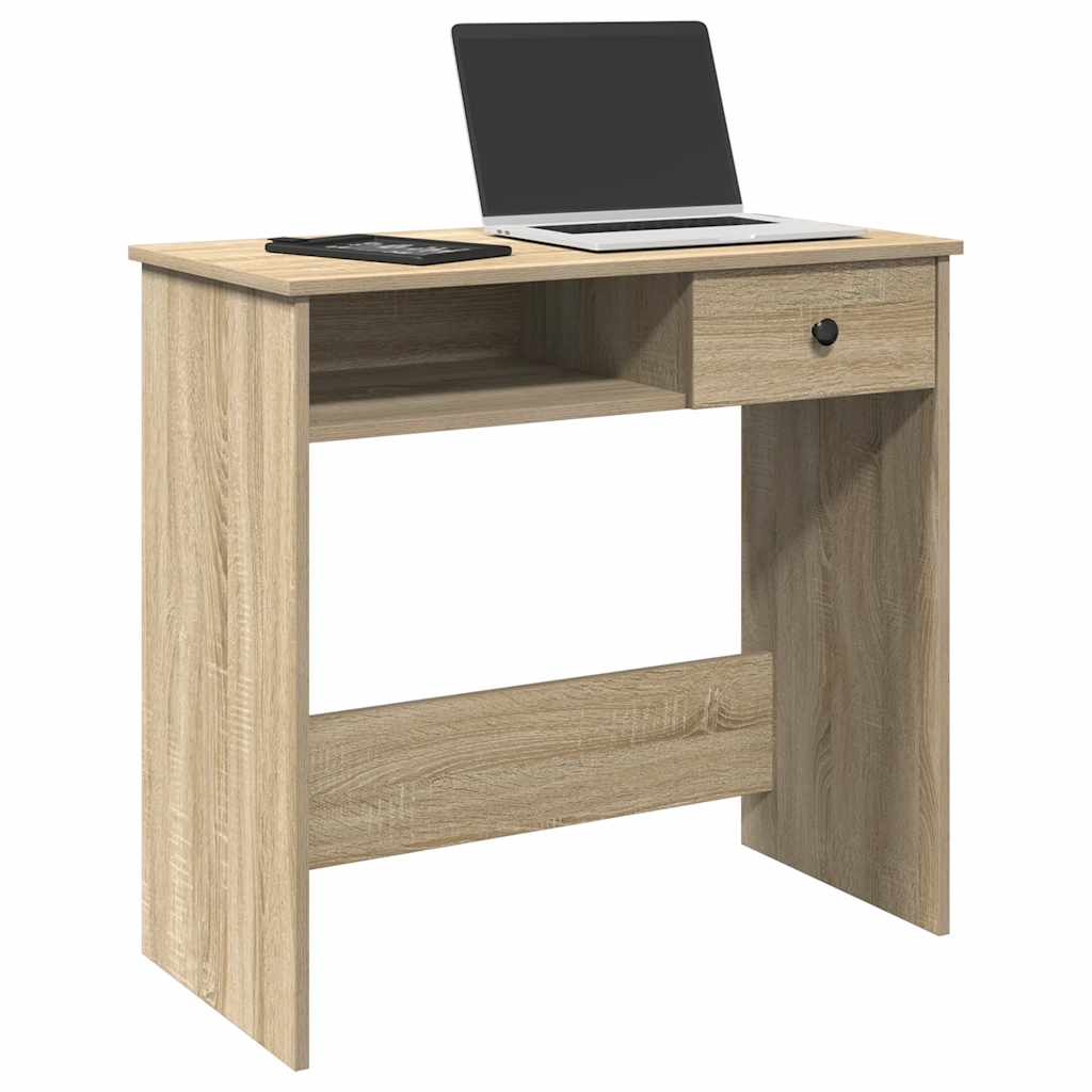 Skrivebord sonoma eik 80x40x75 cm sponplate