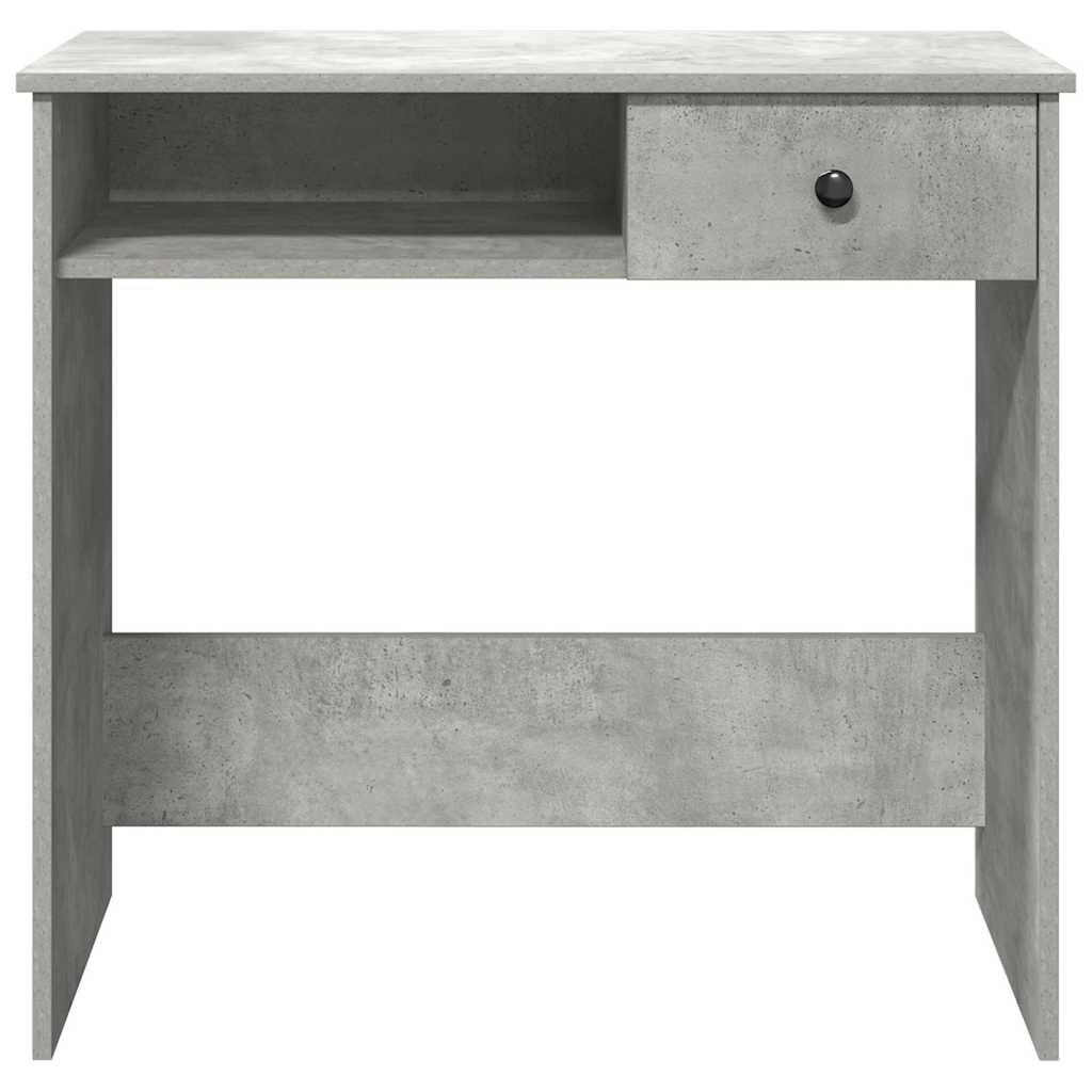 Skrivebord betonggrå 80x40x75 cm sponplate
