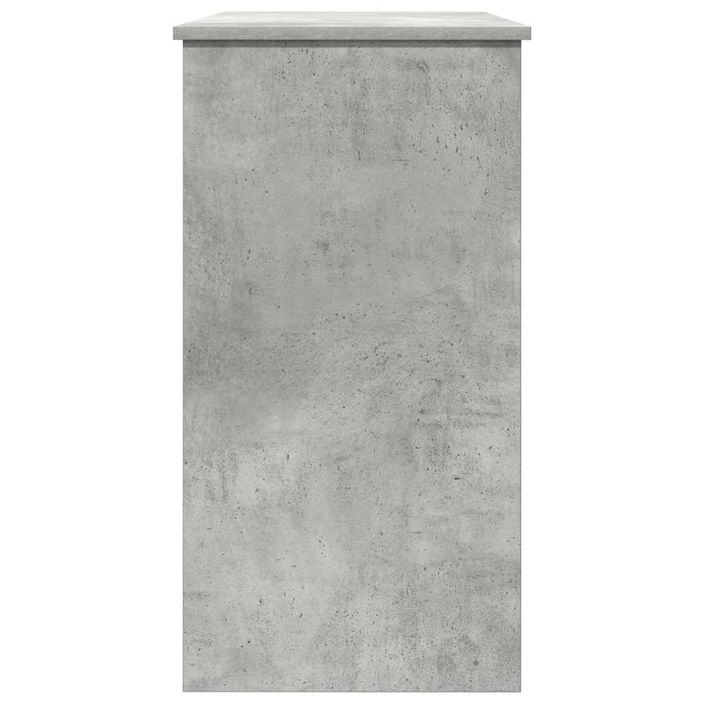 Skrivebord betonggrå 80x40x75 cm sponplate