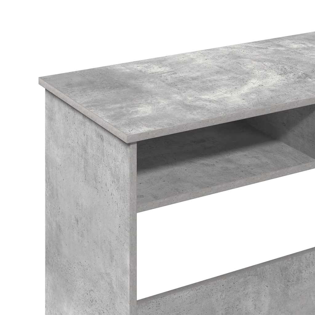 Skrivebord betonggrå 80x40x75 cm sponplate