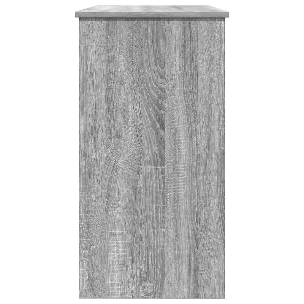 Skrivebord grå sonoma 80x40x75 cm konstruert tre