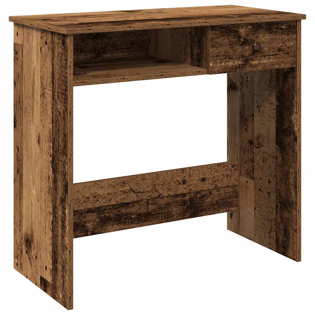 Skrivebord gammelt tre 80x40x75 cm konstruert tre