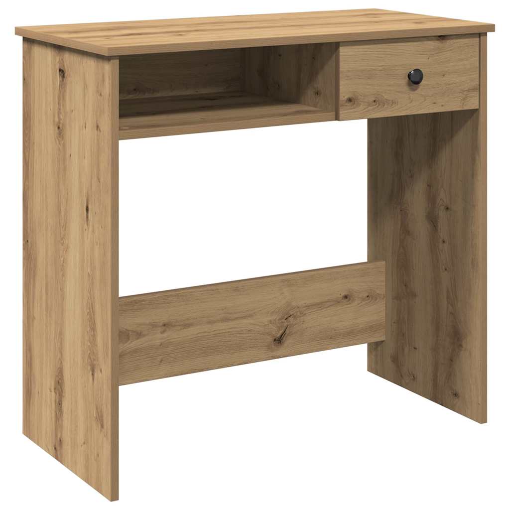 Skrivebord artisan eik 80x40x75 cm konstruert tre