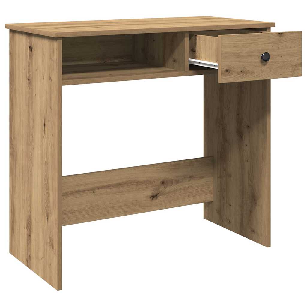 Skrivebord artisan eik 80x40x75 cm konstruert tre