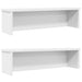 Kjøkkenstativer stablebare 2 stk hvit 50x15x16 cm