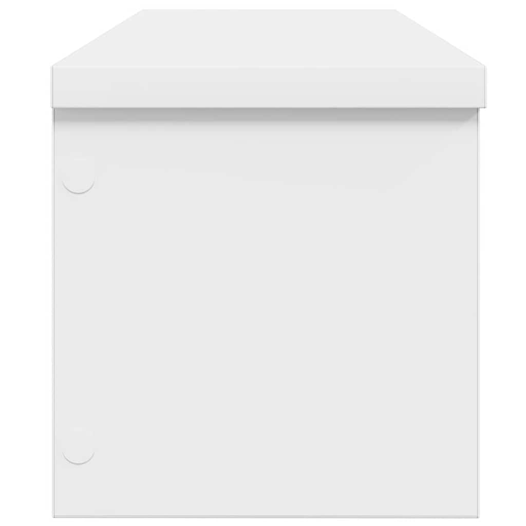 Kjøkkenstativer stablebare 2 stk hvit 50x15x16 cm