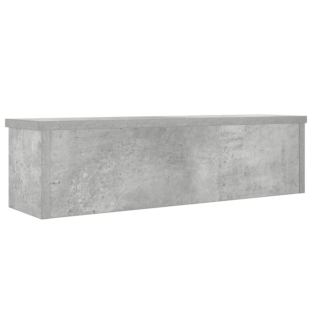 Kjøkkenstativ stablebare betonggrå 50x15x16 cm konstruert tre