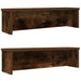 Kjøkkenstativer stablebare 2 stk røkt eik 60x15x16 cm