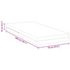 Madrass Hvit 70 x 200 cm myk skum