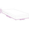 Madrass Hvit 90 x 200 cm myk skum