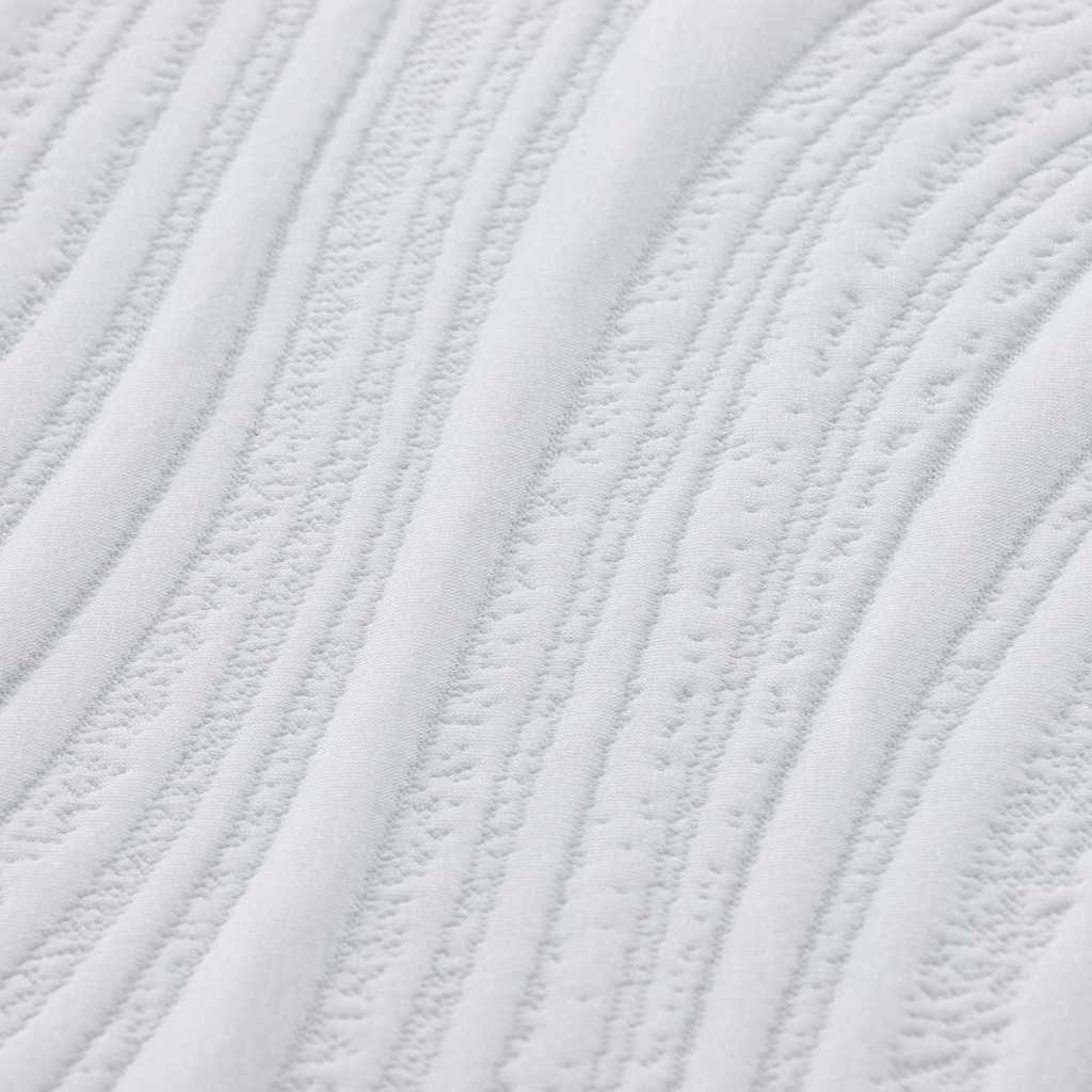 Madrass Hvit, Grå 140 x 200 cm myk skum