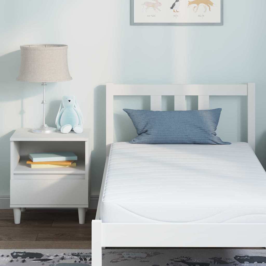 Madrass Hvit 80 x 160 cm myk skum