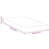 Madrass Hvit 80 x 160 cm myk skum