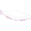 Madrass Hvit 120 x 200 cm myk skum