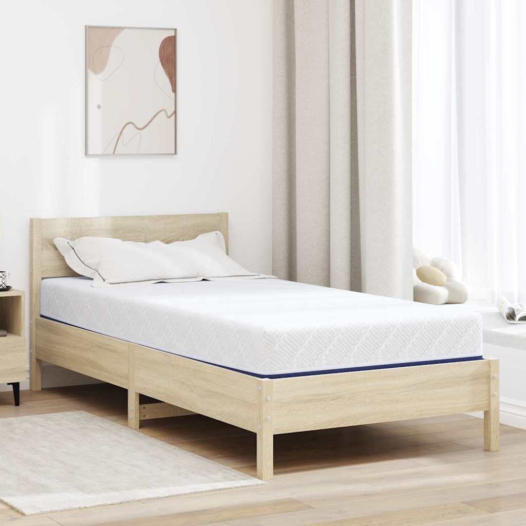 Madrass Hvit, blå 100 x 200 cm myk skum