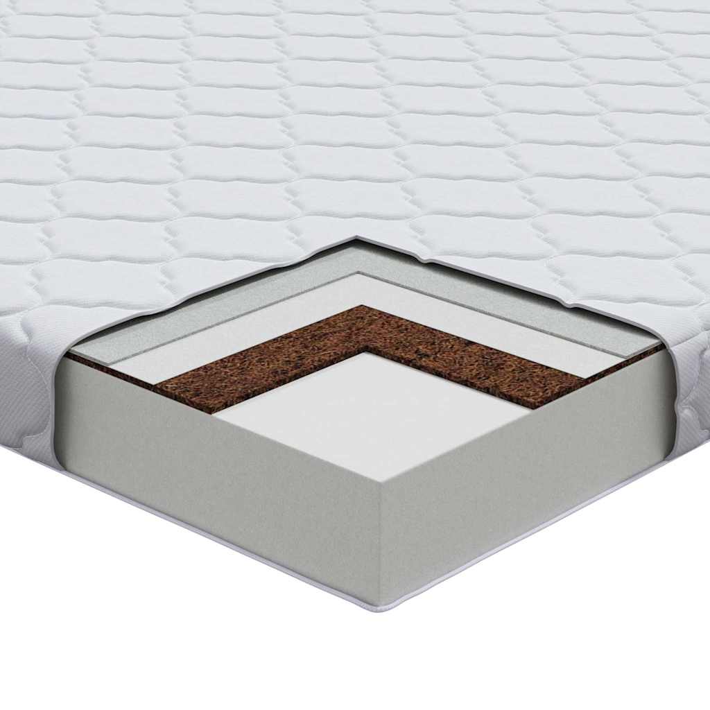Madrass Hvit 120 x 60 cm myk skum