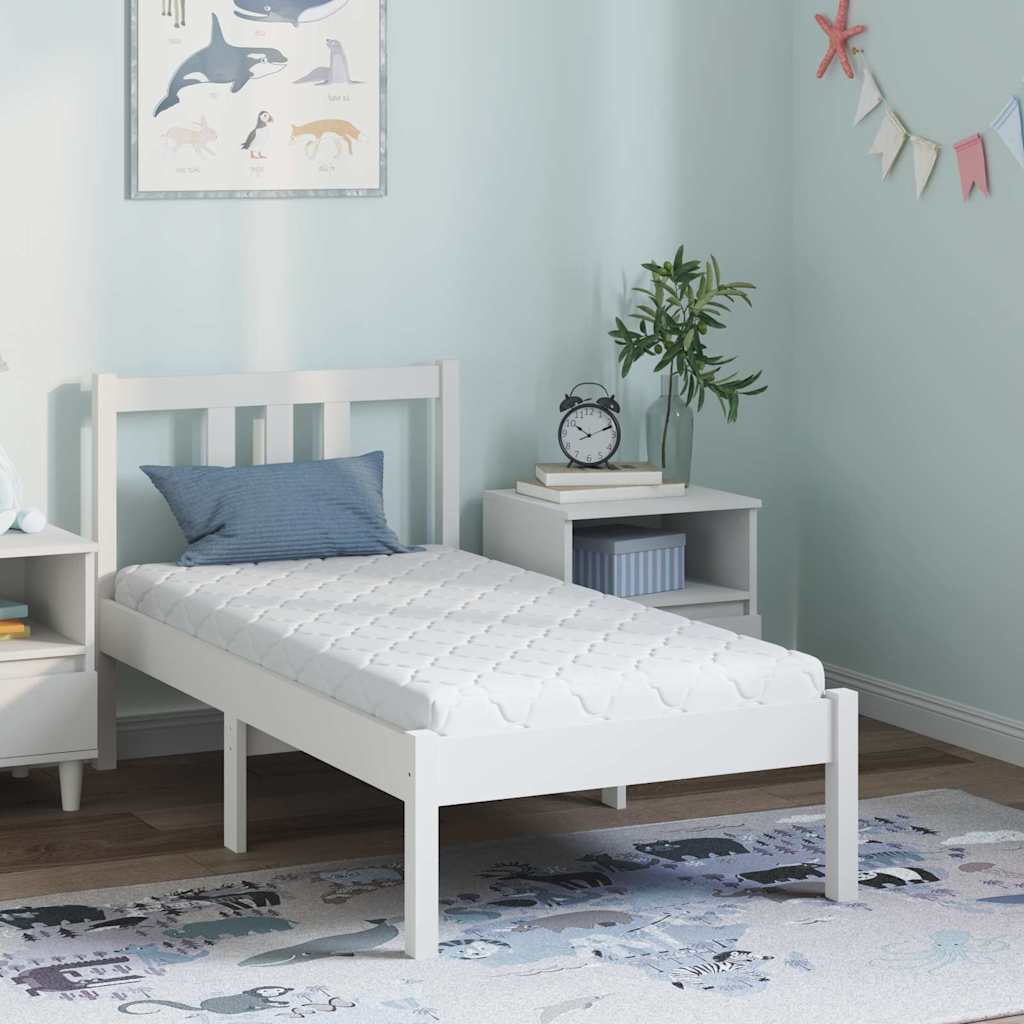 Madrass Hvit 120 x 60 cm myk skum