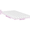 Madrass Hvit 200 x 100 cm myk skum