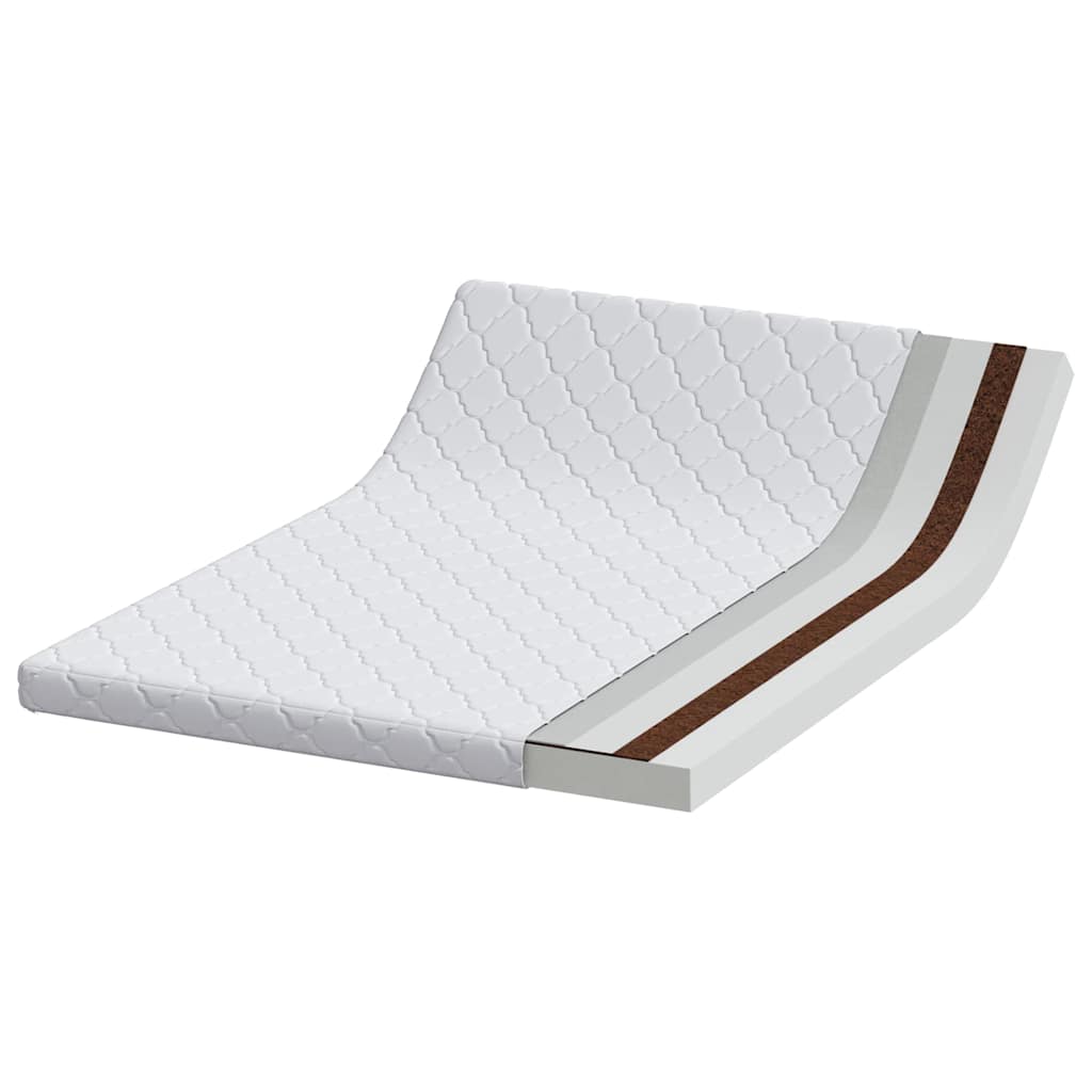 Madrass Hvit 200 x 140 cm myk skum
