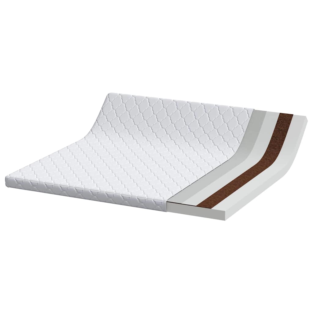 Madrass Hvit 200 x 200 cm myk skum