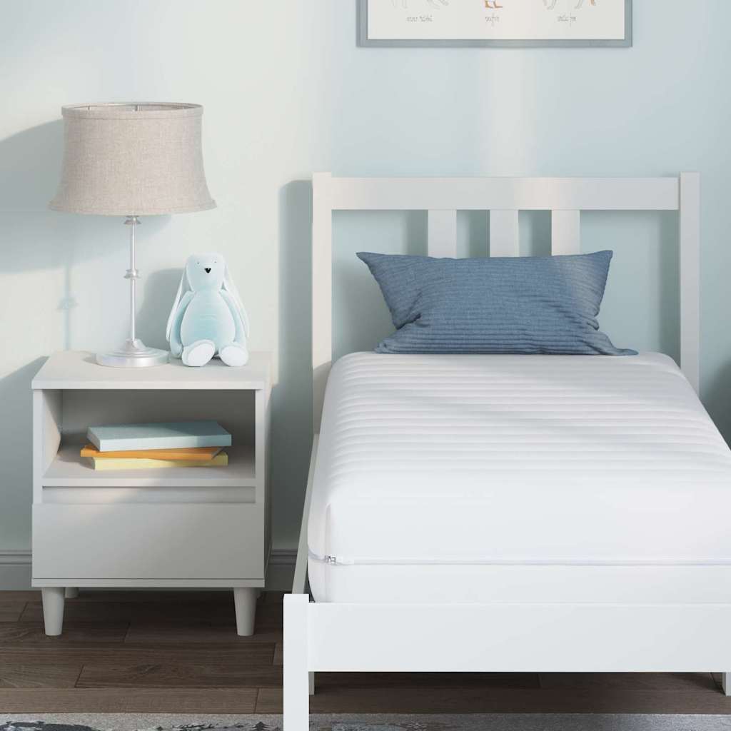 Madrass Hvit 60 x 120 cm Polyester